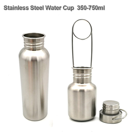 Outdoor Survival Stainless Steel Water Cup 350-750ml Water Mug Cu