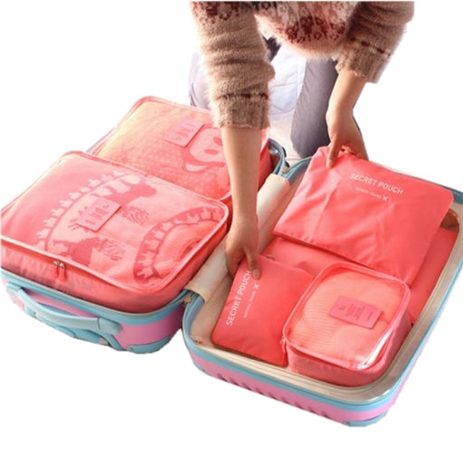 6 PCS Travel Storage Bag Set For Clothes