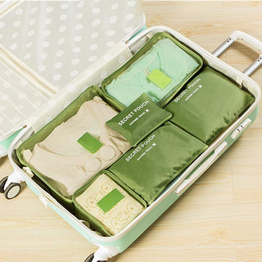 6 Pcs/set Travel Suitcase Shoes Clothes Compression Cube Set