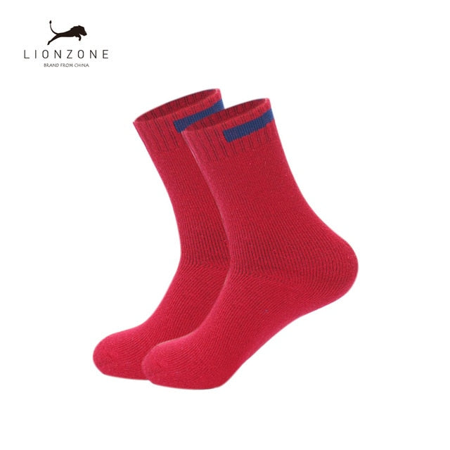 Solid Cloth Sign Design Merino Wool Socks