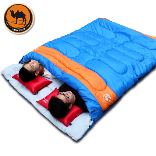 New practical double person sleeping bag outdoor camping Adult sleeping bag lover couple travel warm weather use sleeping bag
