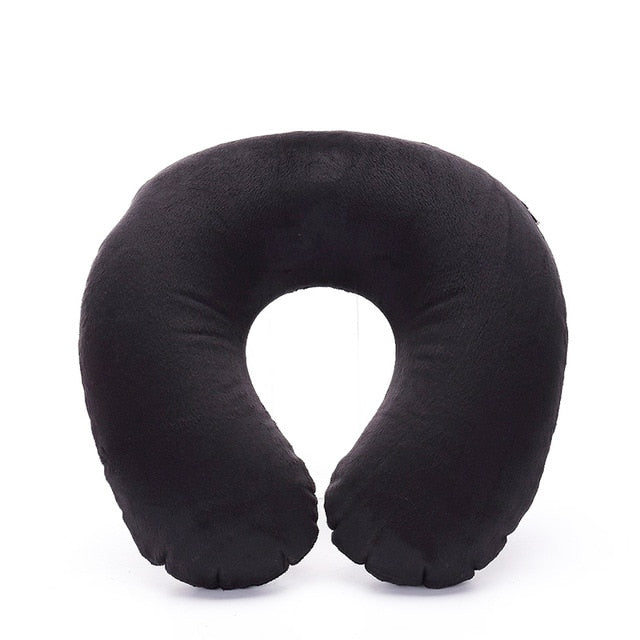 Headrest Soft U Shaped Cushion Air Flight Inflatable Pillows