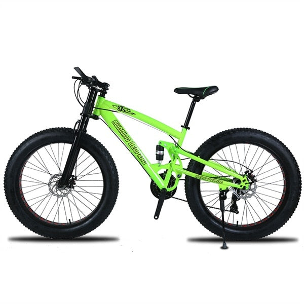 High quality Mountain bike 26 Fatbike 7/21/24 Speed shock absorber bicycles Snowmobile Dual disc brakes of the bike