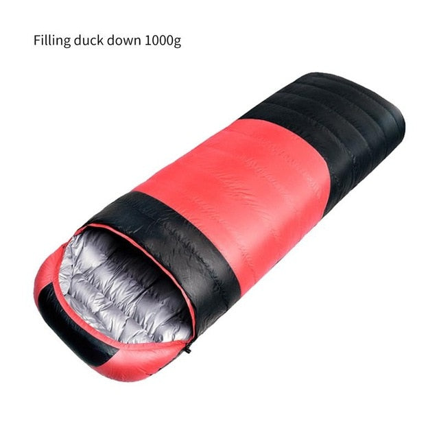 Down sleeping bag duck down autumn and winter duck down sleeping bag camping sleeping bag envelope white duck down sleeping bag