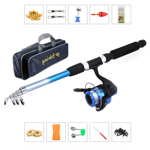Olta Takimlari Fishing Set Rod Combo and Reel Full Kit W/ Portable Fishing Storage Bag