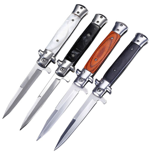 DuoClang Multi-purpose Diving Survival Folding Blade Knife 5Cr13 Steel Blade Tactical Stiletto Outdoor Fishing Knives